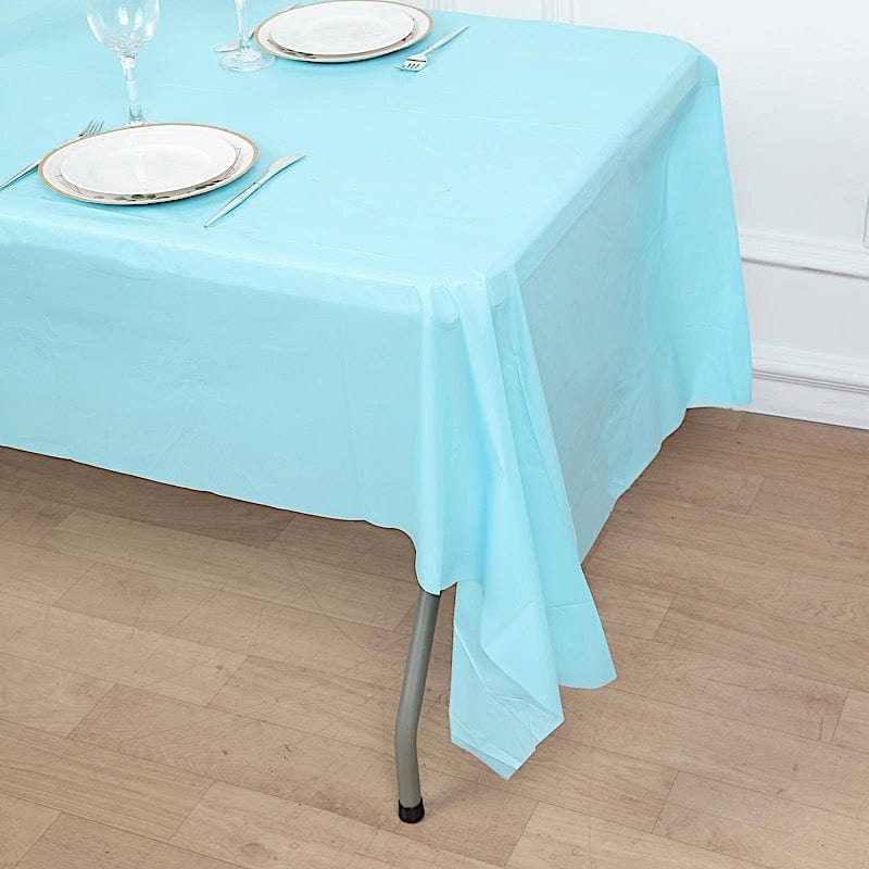 54x108" Disposable Plastic Table Cover Tablecloth