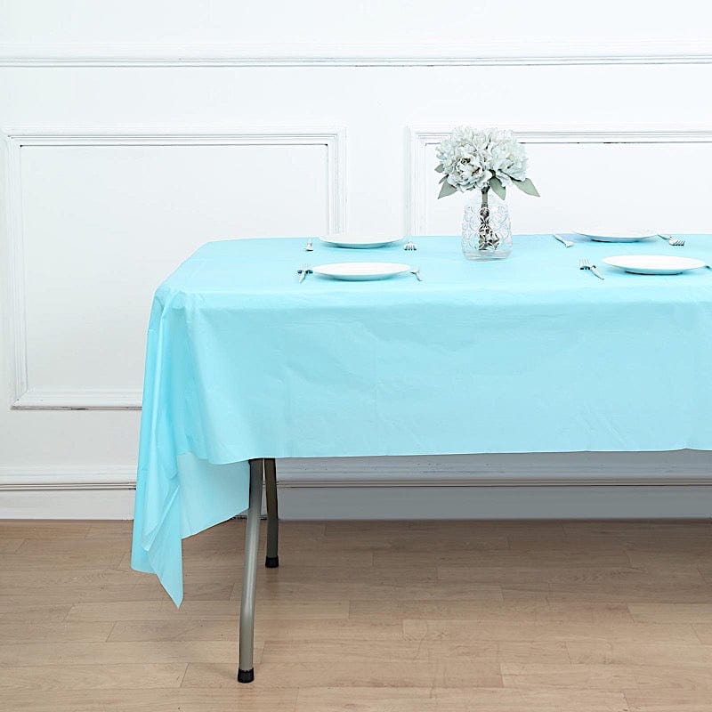 54x108" Disposable Plastic Table Cover Tablecloth