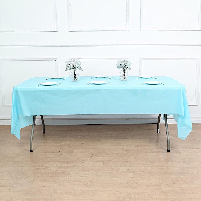 54x108" Disposable Plastic Table Cover Tablecloth