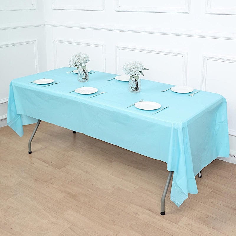 54x108" Disposable Plastic Table Cover Tablecloth