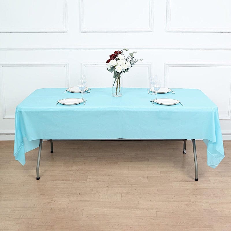 54x108" Disposable Plastic Table Cover Tablecloth