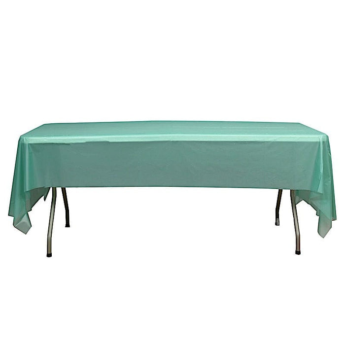 54x108" Disposable Plastic Table Cover Tablecloth TAB_PVC_S02_TURQ