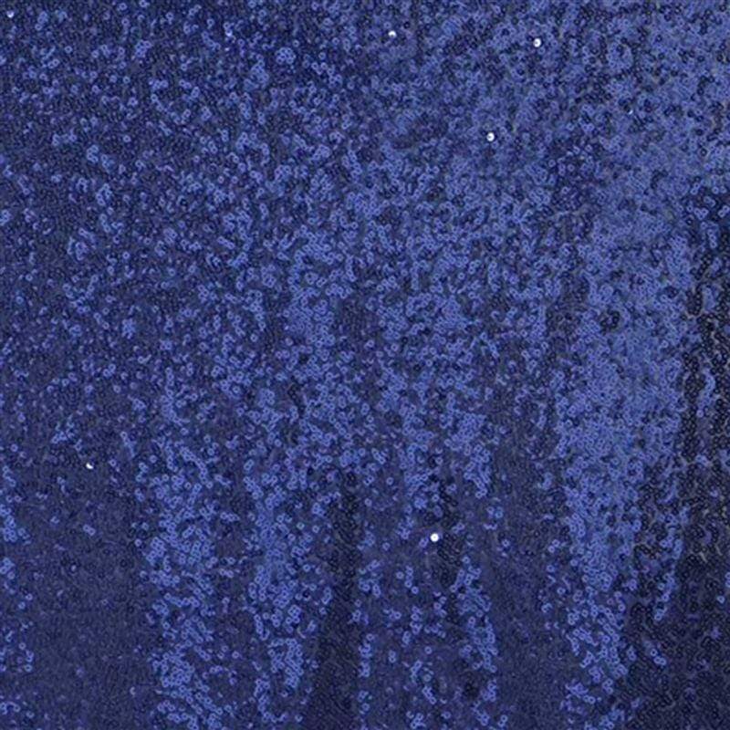 54x54" Sequined Square Tablecloth - Navy Blue TAB_02_5454_NAVY