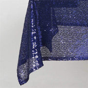 54x54" Sequined Square Tablecloth - Navy Blue TAB_02_5454_NAVY