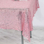 54x54" Sequined Square Tablecloth - Pink TAB_02_5454_PINK
