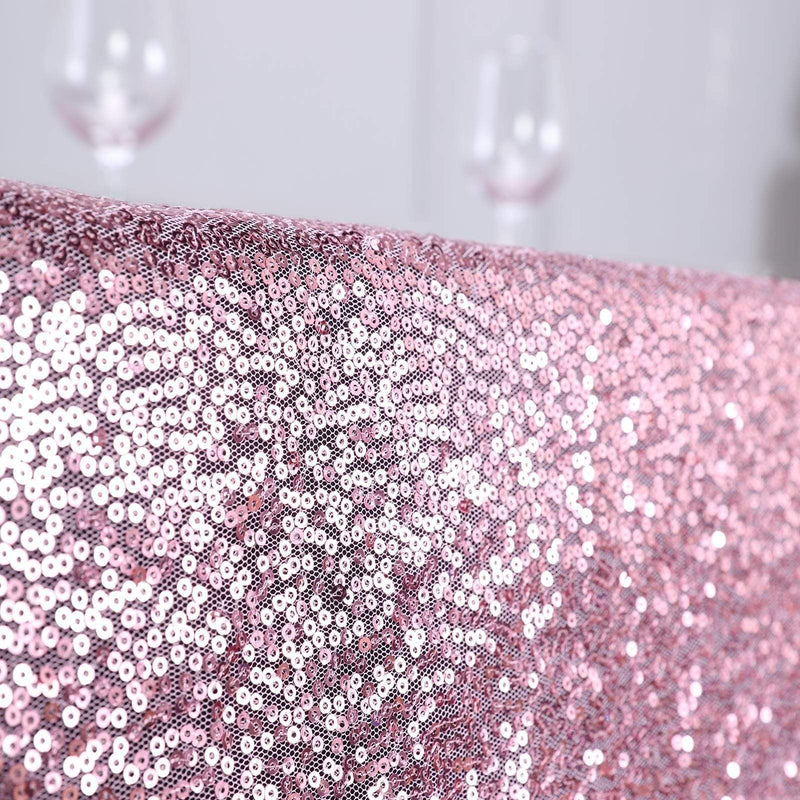 54x54" Sequined Square Tablecloth - Pink TAB_02_5454_PINK