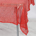 54x54" Sequined Square Tablecloth - Red TAB_02_5454_RED