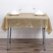 54x54" Sequined Square Tablecloth - Champagne TAB_02_5454_CHMP
