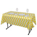 54x72" Chevron Disposable Plastic Table Cover Tablecloth TAB_PVC_CHEV01_YEL