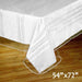 54x72" Vinyl Plastic Tablecloth Protector Table Cover - Clear TAB_VIN06_5472_CLR