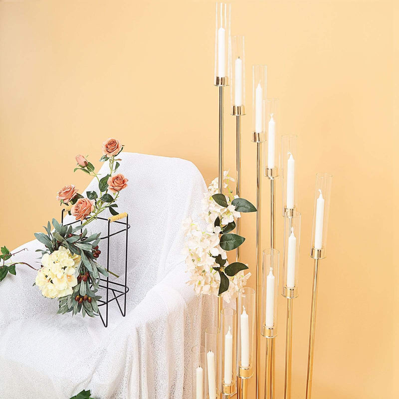 57" tall Candelabra Candle Holder Centerpiece with Glass