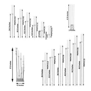 57" tall Candelabra Candle Holder Centerpiece with Glass