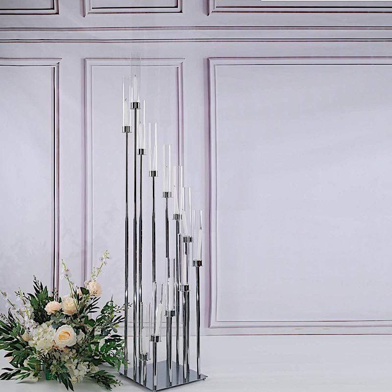57" tall Candelabra Candle Holder Centerpiece with Glass