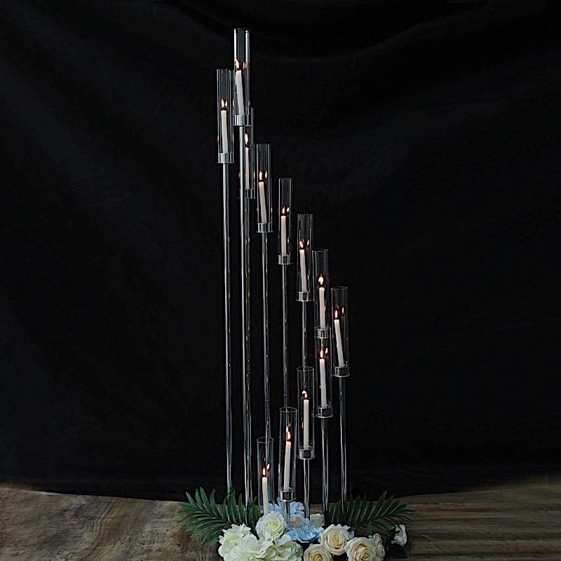 57" tall Candelabra Candle Holder Centerpiece with Glass