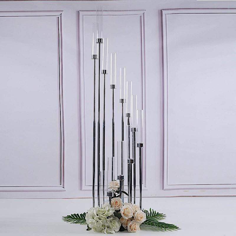 57" tall Candelabra Candle Holder Centerpiece with Glass