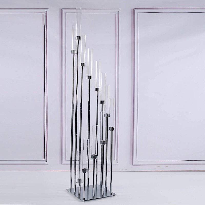 57" tall Candelabra Candle Holder Centerpiece with Glass