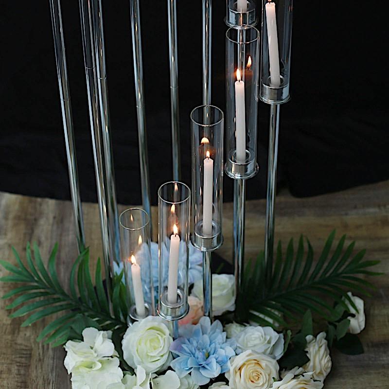 57" tall Candelabra Candle Holder Centerpiece with Glass