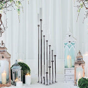 57" tall Candelabra Candle Holder Centerpiece with Glass