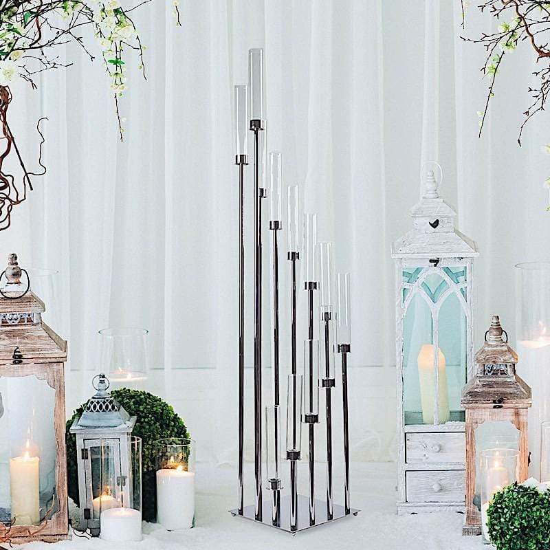 57" tall Candelabra Candle Holder Centerpiece with Glass