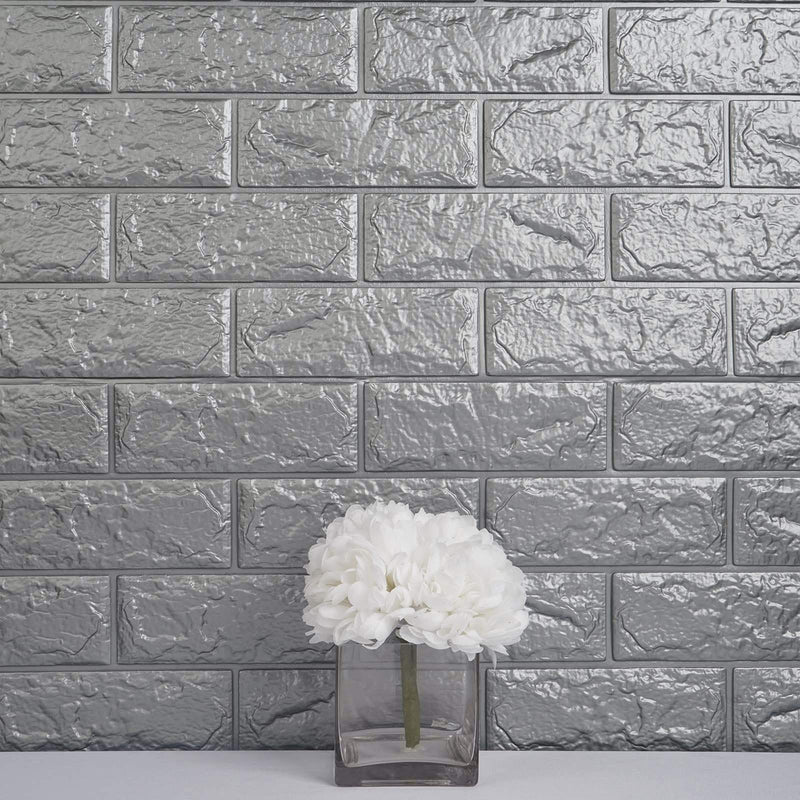 58 sq ft Faux Brick 3D Peel and Stick Wall Panels