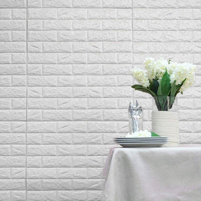 58 sq ft Faux Brick 3D Peel and Stick Wall Panels