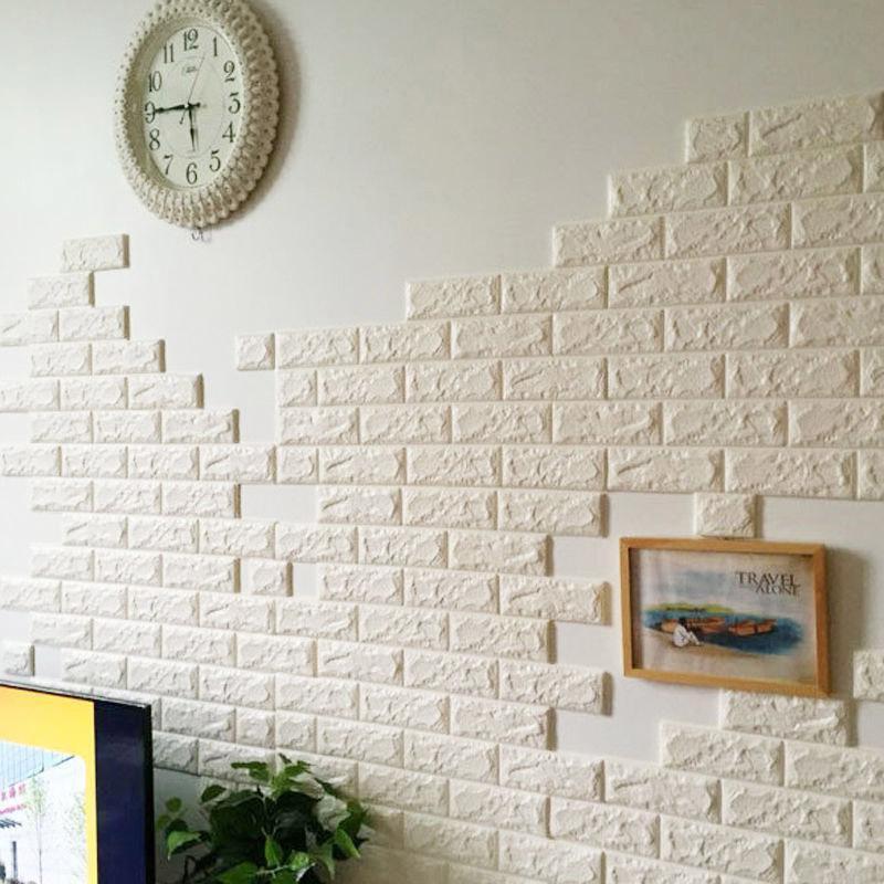58 sq ft Faux Brick 3D Peel and Stick Wall Panels