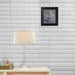 58 sq ft Faux Brick 3D Peel and Stick Wall Panels WLL_FOAM01_WHT