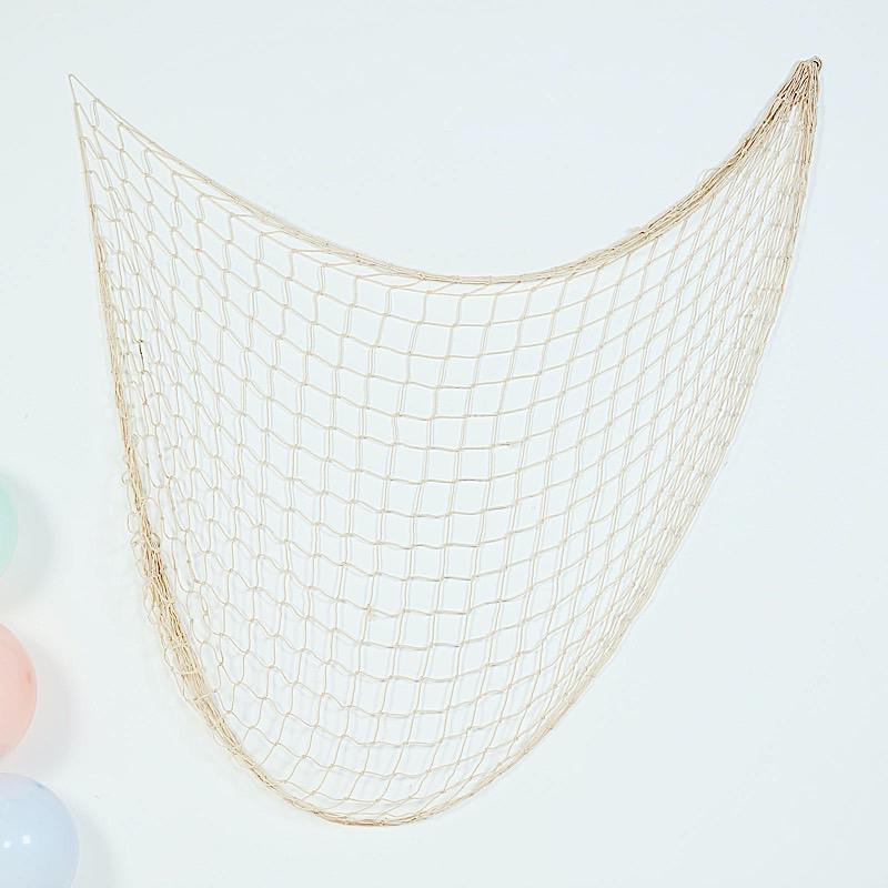 decorative fishing net white 5ft Decorative Fishnet Party Table Wall Decorations