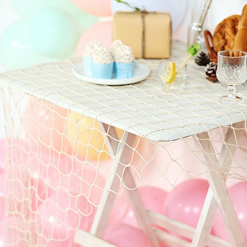 decorate fish netting 5ft Decorative Fishnet Party Table Wall Decorations