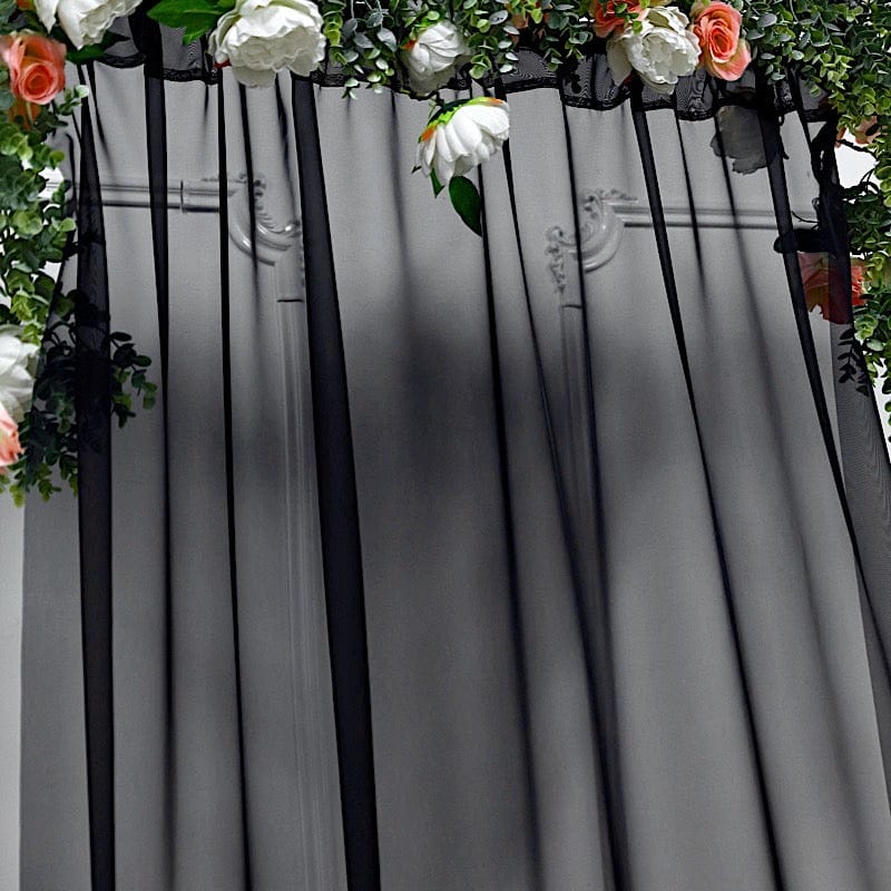 5ft x 14ft Premium Chiffon Sheer Backdrop Curtain Window Drape Panel