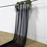 5ft x 14ft Premium Chiffon Sheer Backdrop Curtain Window Drape Panel