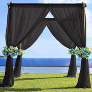5ft x 14ft Premium Chiffon Sheer Backdrop Curtain Window Drape Panel