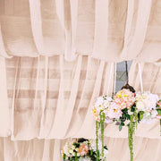 5ft x 14ft Premium Chiffon Sheer Backdrop Curtain Window Drape Panel
