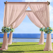 5ft x 14ft Premium Chiffon Sheer Backdrop Curtain Window Drape Panel