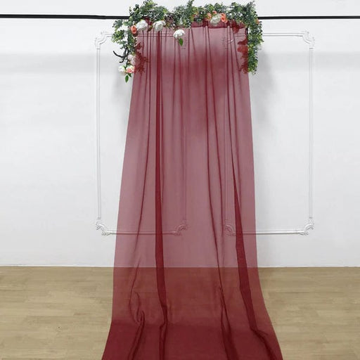5ft x 14ft Premium Chiffon Sheer Backdrop Curtain Window Drape Panel