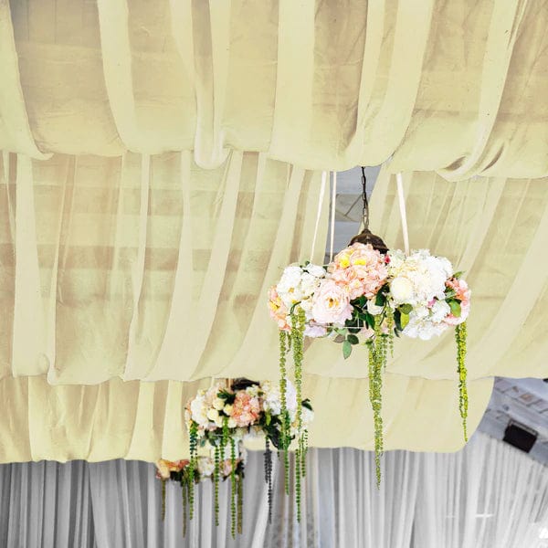 5ft x 14ft Premium Chiffon Sheer Backdrop Curtain Window Drape Panel