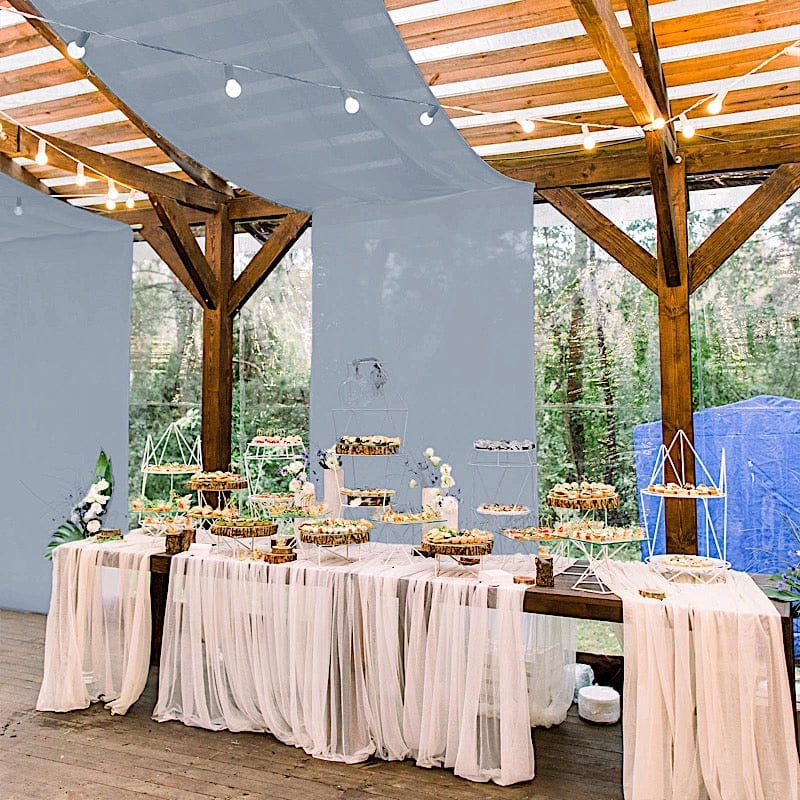 5ft x 14ft Premium Chiffon Sheer Backdrop Curtain Window Drape Panel