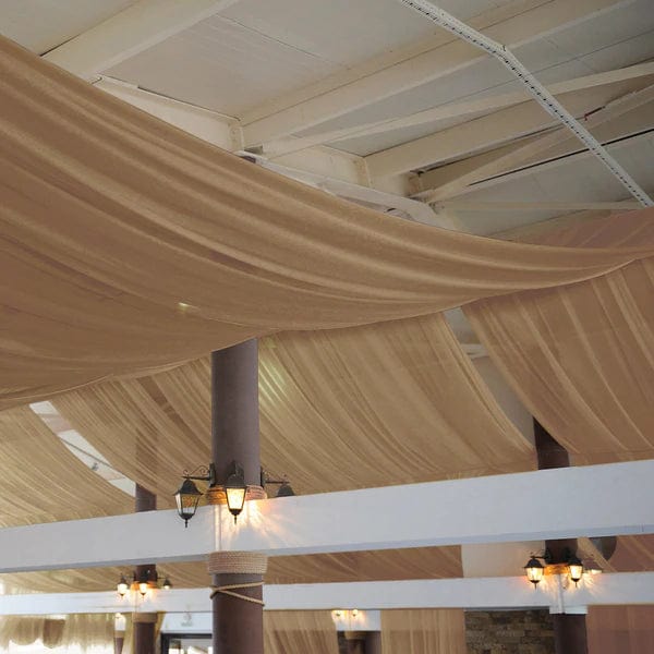 5ft x 14ft Premium Chiffon Sheer Backdrop Curtain Window Drape Panel