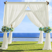 5ft x 14ft Premium Chiffon Sheer Backdrop Curtain Window Drape Panel