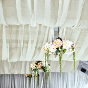 5ft x 14ft Premium Chiffon Sheer Backdrop Curtain Window Drape Panel