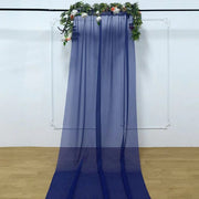 5ft x 14ft Premium Chiffon Sheer Backdrop Curtain Window Drape Panel