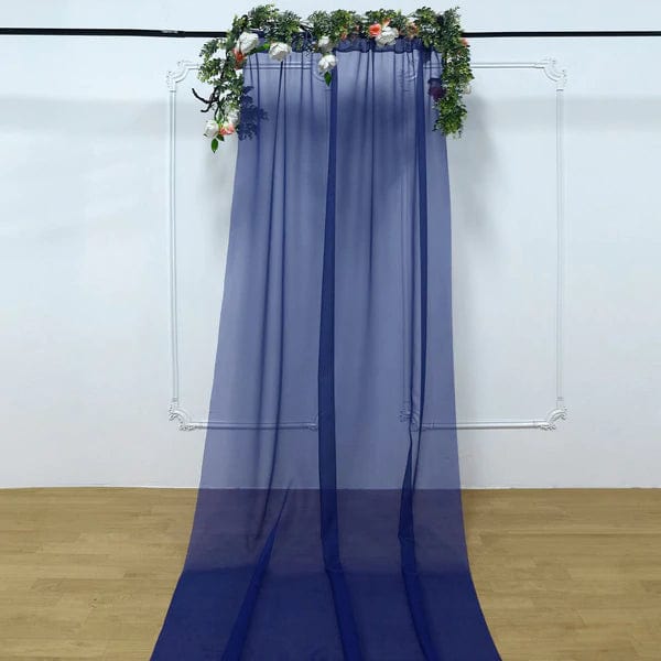 5ft x 14ft Premium Chiffon Sheer Backdrop Curtain Window Drape Panel