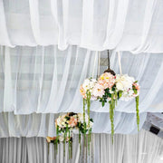 5ft x 14ft Premium Chiffon Sheer Backdrop Curtain Window Drape Panel