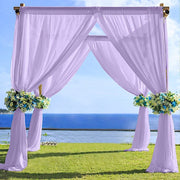 5ft x 14ft Premium Chiffon Sheer Backdrop Curtain Window Drape Panel