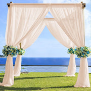5ft x 14ft Premium Chiffon Sheer Backdrop Curtain Window Drape Panel