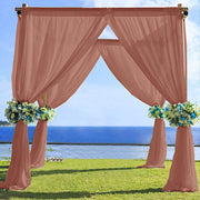 5ft x 14ft Premium Chiffon Sheer Backdrop Curtain Window Drape Panel