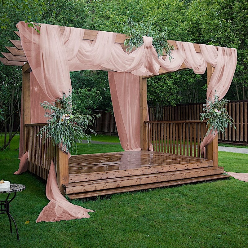 5ft x 32ft Premium Chiffon Sheer Backdrop Curtain Panel Ceiling Drape