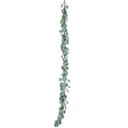 6.5 ft long Artificial Eucalyptus Foliage Garlands - Frosted Green ARTI_GLND_GRN015