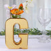 6" Ceramic Letters and Symbols Flower Vase Table Centerpiece - Gold