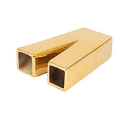 6" Ceramic Letters and Symbols Flower Vase Table Centerpiece - Gold